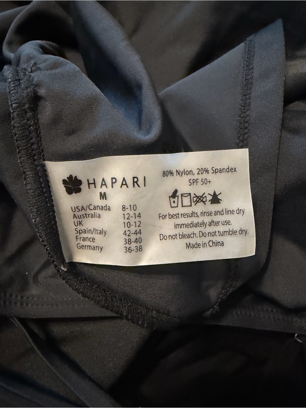 Hapari Black High Neck Strappy Tankini Top Women’s Size M Modest Swimwear NWT - Picture 7 of 10